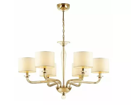 Подвесная люстра vosta (odeon light) бежевый 141 см.