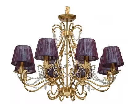 Подвесная люстра валенсия (chiaro) золотой 140 см.