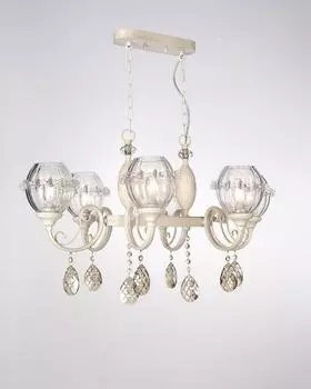 Подвесная люстра вазилие (lumien hall) прозрачный 70 см.