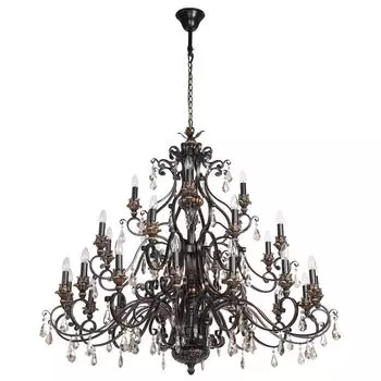 Подвесная люстра версаче (chiaro) коричневый 245 см.