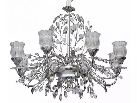 Подвесная люстра виола (chiaro) серебристый 130 см.