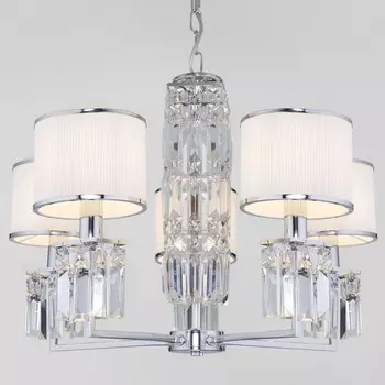 Подвесная люстра zaffiro (eurosvet) серебристый 43 см.