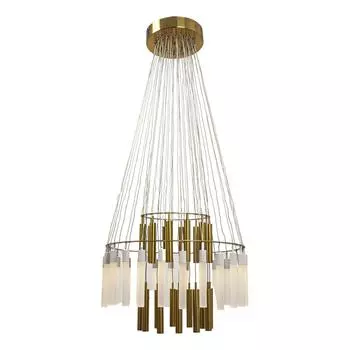 Подвесная светодиодная люстра abrasax mia pl.4303-48br (abrasax) бронзовый 1250 см.