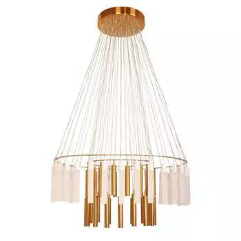 Подвесная светодиодная люстра abrasax mia pl.4303-68br (abrasax) бронзовый 1700 см.