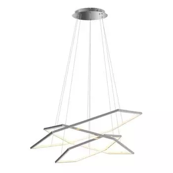 Подвесная светодиодная люстра aployt polunia apl.021.13.136 (aployt) серебристый 1800 см.