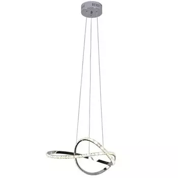 Подвесная светодиодная люстра hiper crown h818-7 (hiper) серебристый 1200 см.