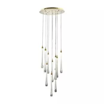 Подвесная светодиодная люстра hiper liberty h828-4 (hiper) золотой 1200 см.