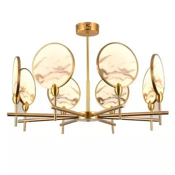 Подвесная светодиодная люстра kink light денисия 08421-8,20 (kink light) золотой 800 см.