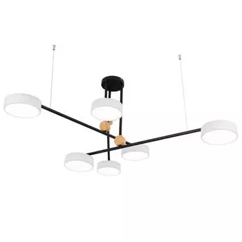 Подвесная светодиодная люстра kink light рапис 07647-6,01(4000k) (kink light) белый 1500x550 см.