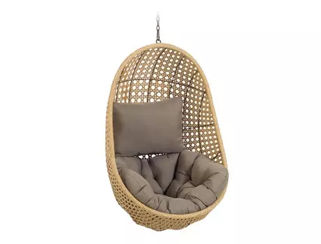 Подвесное кресло cira (la forma) коричневый 86x120x64 см.