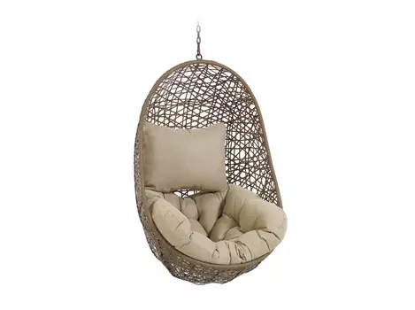 Подвесное кресло florina (la forma) коричневый 86x120x64 см.