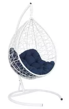 Подвесное кресло-кокон sevilla relax белый + каркас (подвесное кресло-кокон sevilla relax белый + зеленая подушка sev-5 203) (лаура) белый