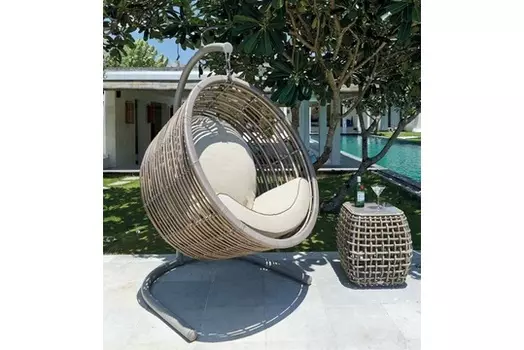 Подвесное кресло mercy (skyline) серый 126x183x112 см.