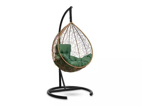 Подвесное кресло sevilla (ogogo) коричневый 110x115x70 см.