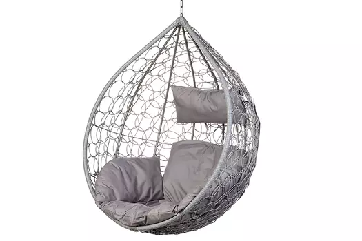Подвесное кресло tropica gray (bigarden) серый 106x123x74 см.