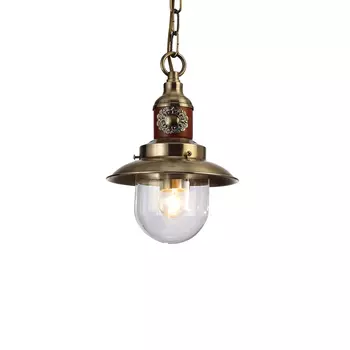 Подвесной светильник (arte lamp) бронзовый 25 см.