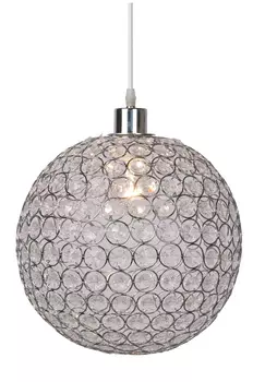 Подвесной светильник ayla (lucide) серебристый 30.0x30.0x30.0 см.