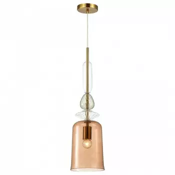 Подвесной светильник bella 1 (odeon light) золотой 202 см.