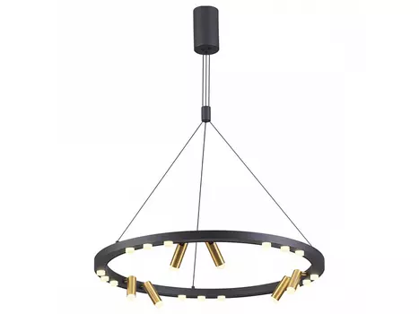 Подвесной светильник beveren (odeon light) черный 145 см.