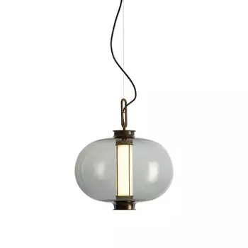 Подвесной светильник bia c amber (delight collection) коричневый 40x50x40 см.