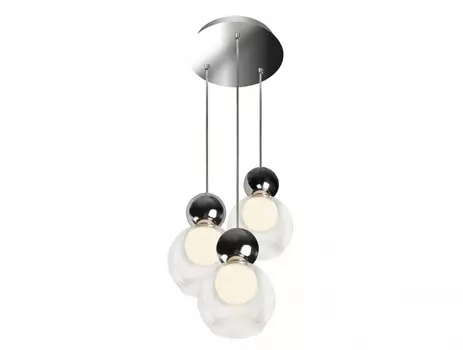 Подвесной светильник blossom (iledex) серебристый 40 см.