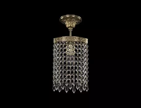 Подвесной светильник bohemia drops (bohemia ivele crystal) золотой 15x26 см.