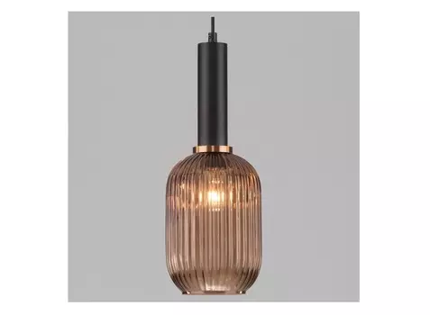 Подвесной светильник bravo (eurosvet) бронзовый 113 см.