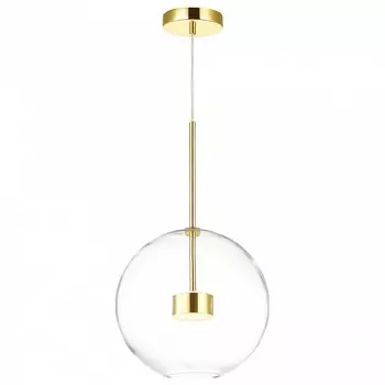 Подвесной светильник bubbles (odeon light) золотой 180 см.
