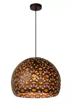 Подвесной светильник byrsa (lucide) коричневый 40.0x40.0x40.0 см.