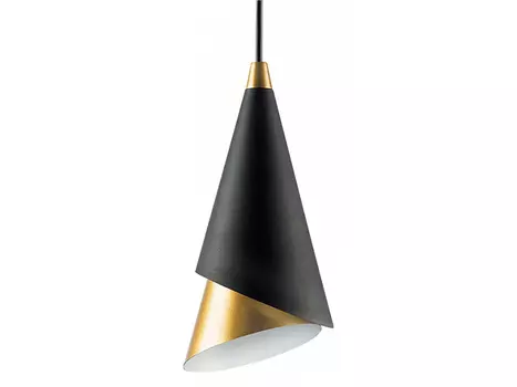 Подвесной светильник cone (lightstar) черный 150 см.