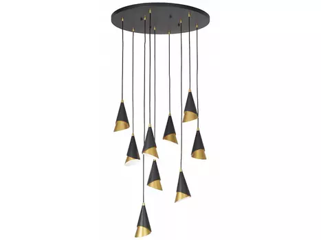 Подвесной светильник cone (lightstar) черный 220 см.