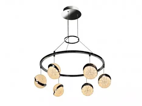 Подвесной светильник crystal ball (iledex) серебристый 65 см.