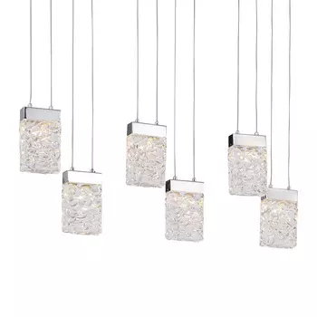 Подвесной светильник (delight collection) серебристый 100x150x15 см.