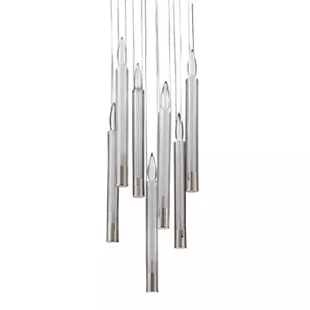 Подвесной светильник (delight collection) серебристый 32x120x32 см.