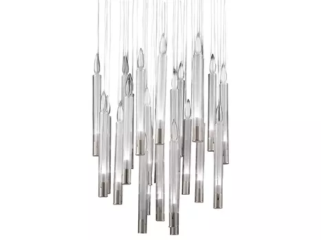 Подвесной светильник (delight collection) серебристый 62x120x62 см.