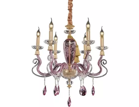 Подвесной светильник (divinare) розовый 65 см.