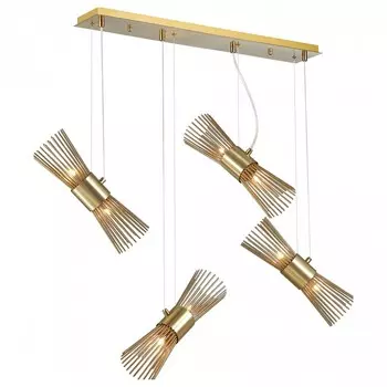 Подвесной светильник dorta (odeon light) золотой 150x150x12 см.