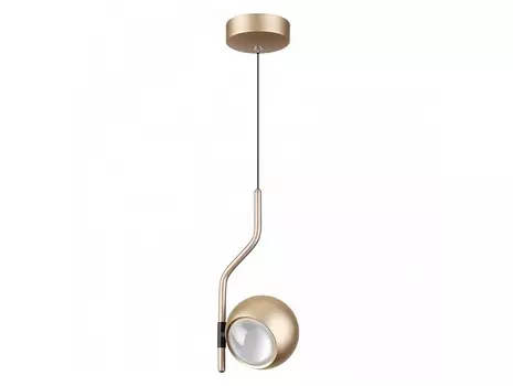 Подвесной светильник elon (odeon light) золотой 10x12 см.