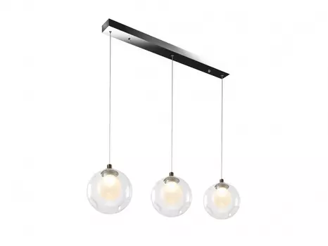 Подвесной светильник epical (iledex) серебристый 80 см.