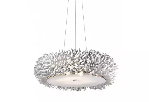 Подвесной светильник esma (odeon light) белый 143 см.