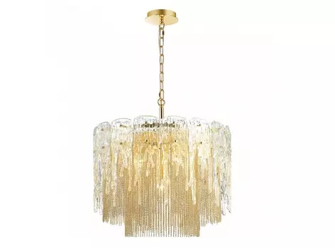 Подвесной светильник ester (odeon light) прозрачный 120 см.