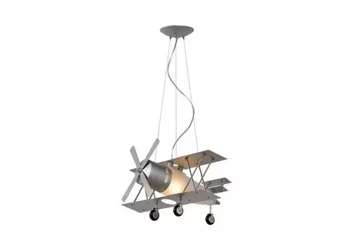 Подвесной светильник focker (lucide) серебристый 50x80x44 см.