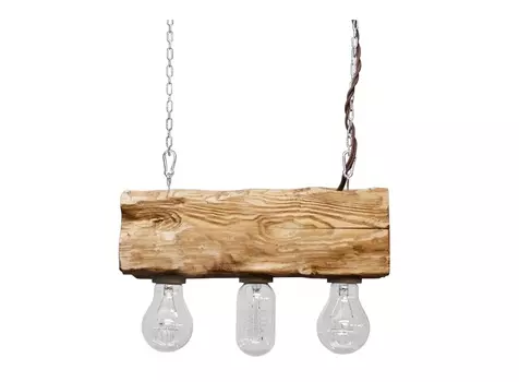 Подвесной светильник из дерева cube03 (ruwoo) коричневый 30x10x10 см.