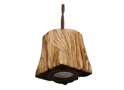 Подвесной светильник из дерева querkled (ruwoo) коричневый 10x10x10 см.