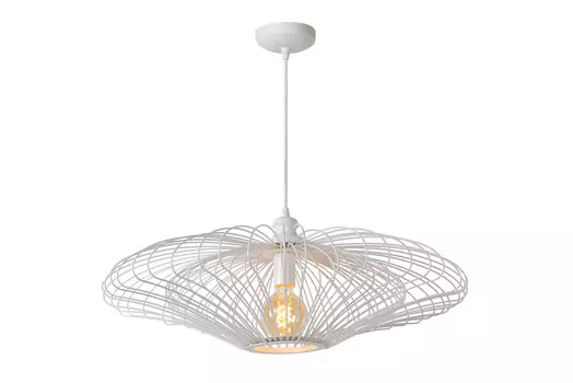 Подвесной светильник jella (lucide) белый 73.0x27.0x73.0 см.