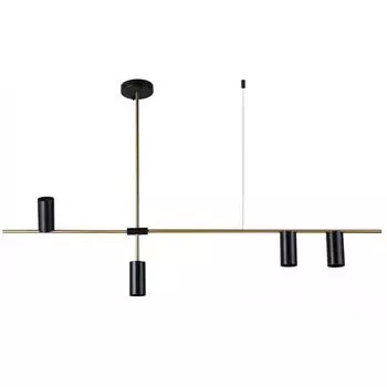Подвесной светильник kink light рия 07621-4,19 (kink light) черный 1230x550 см.