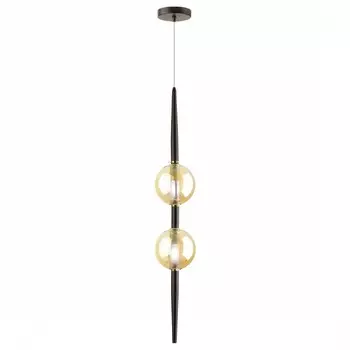 Подвесной светильник lazia (odeon light) черный 143 см.