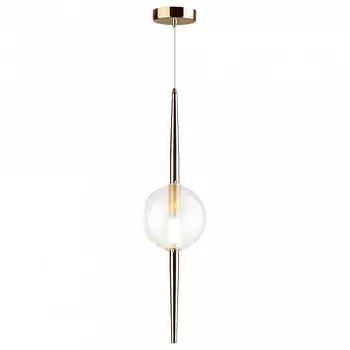 Подвесной светильник lazia (odeon light) золотой 133 см.