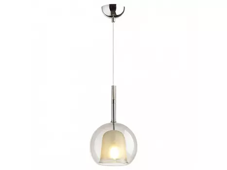Подвесной светильник leva (odeon light) серебристый 150 см.