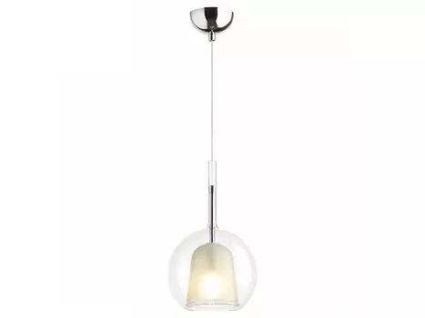 Подвесной светильник leva (odeon light) серебристый 150 см.